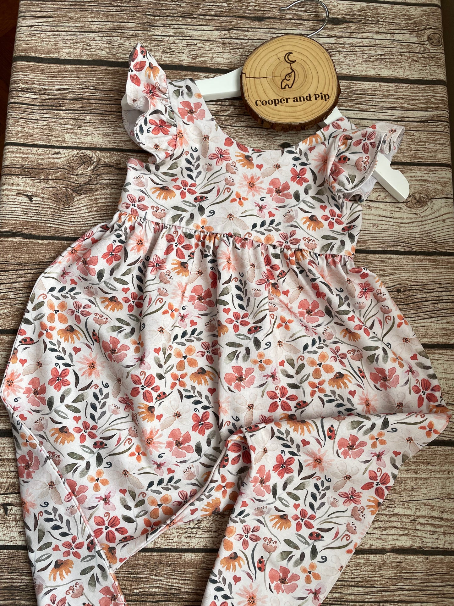 Gathered bubble romper-silent night