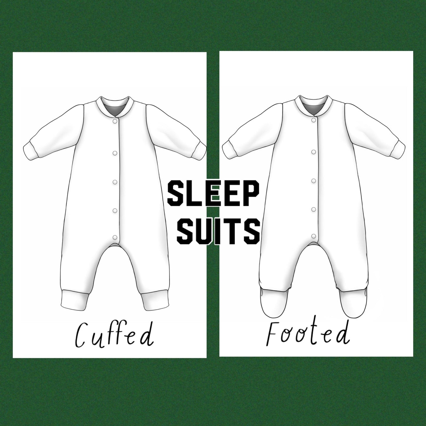 baby sleep suits-creature village