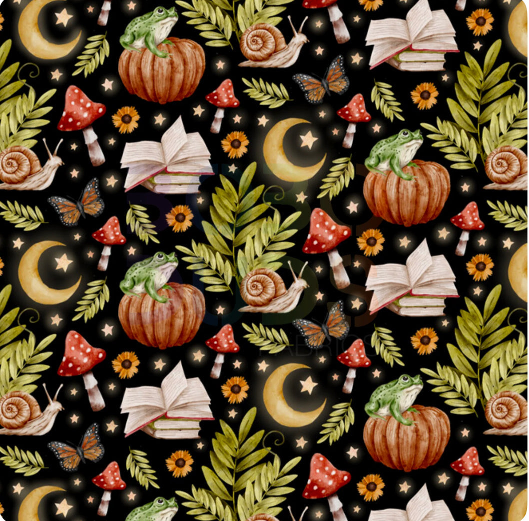 Frog and pumpkin