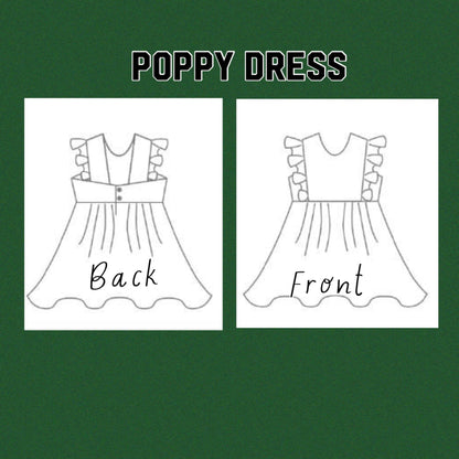 Poppy romper/dress-emerald