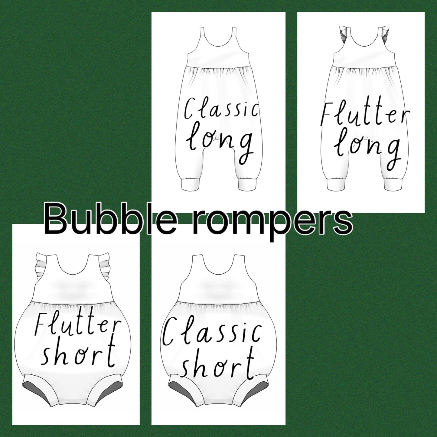 Gathered bubble romper-bear nap
