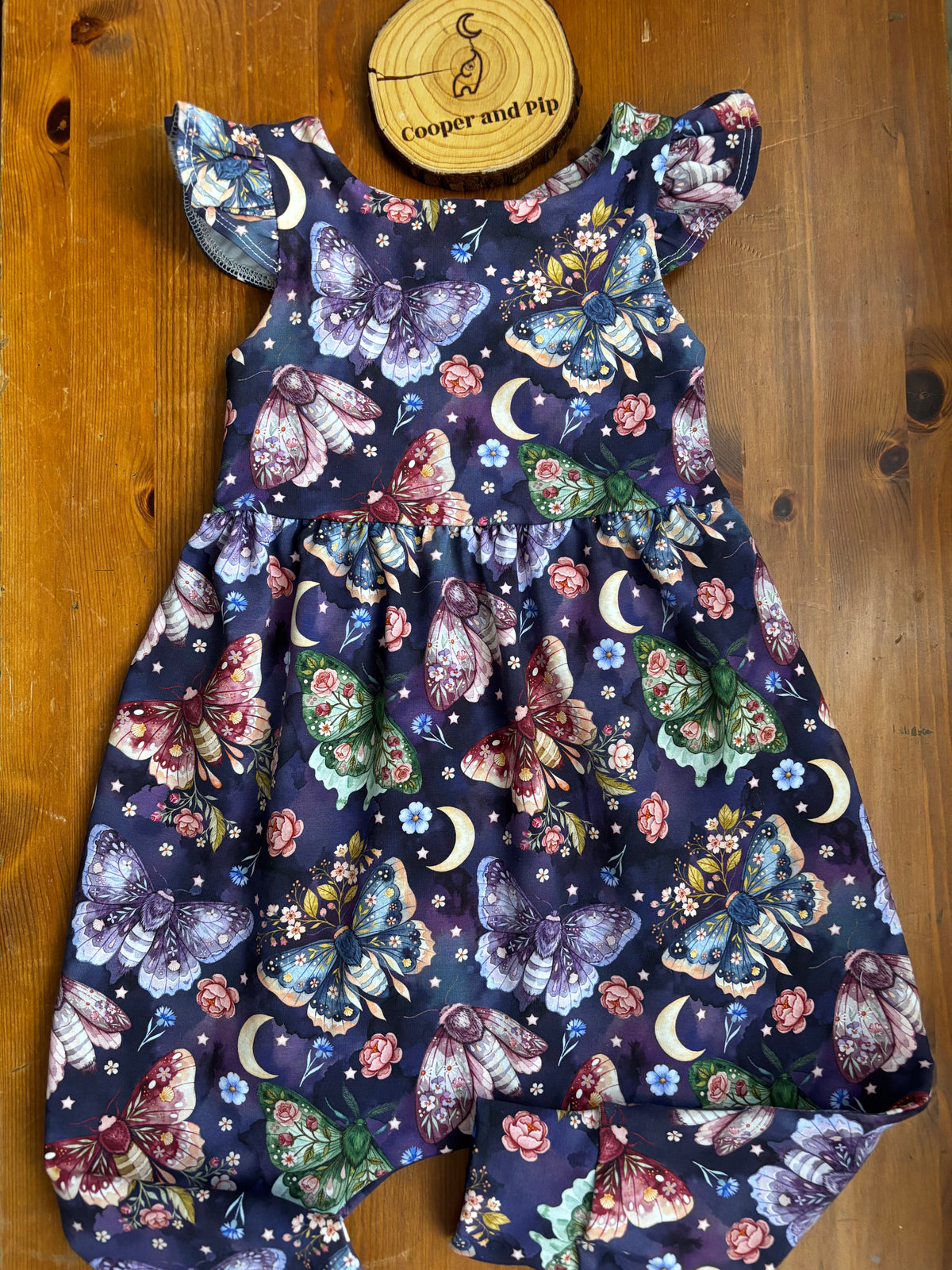 Daisy Napa Romper-autumn trees