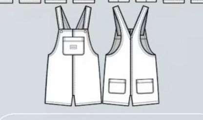 Denim/corduroy shorts or long leg dungarees