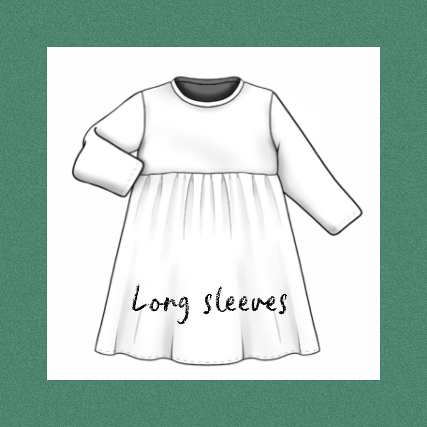 Long sleeves dress -winter wishes