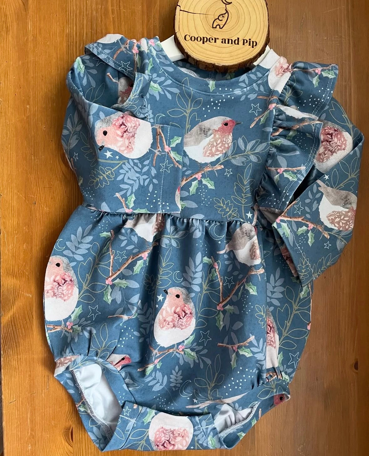 Mariposa romper-icy floral