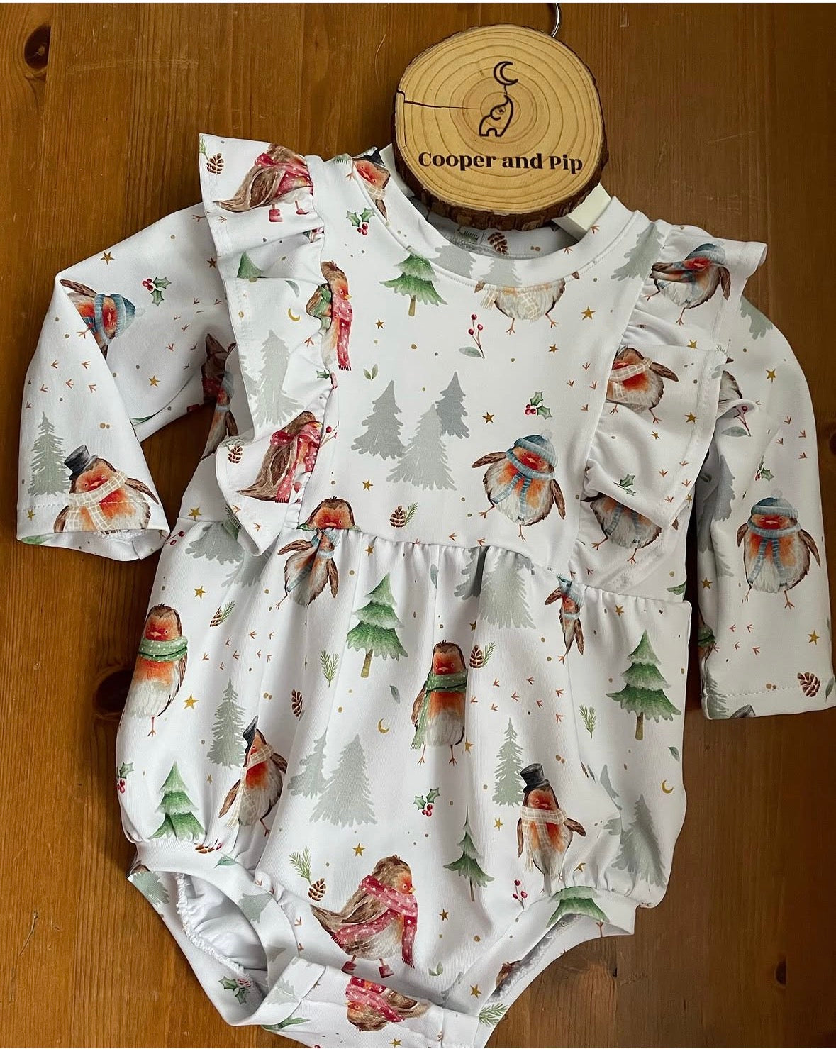 Mariposa romper-icy floral