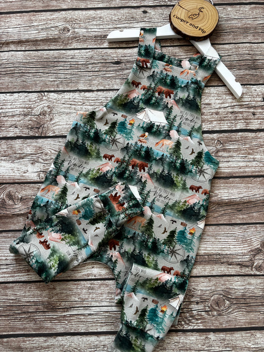 Dungarees- forest animals