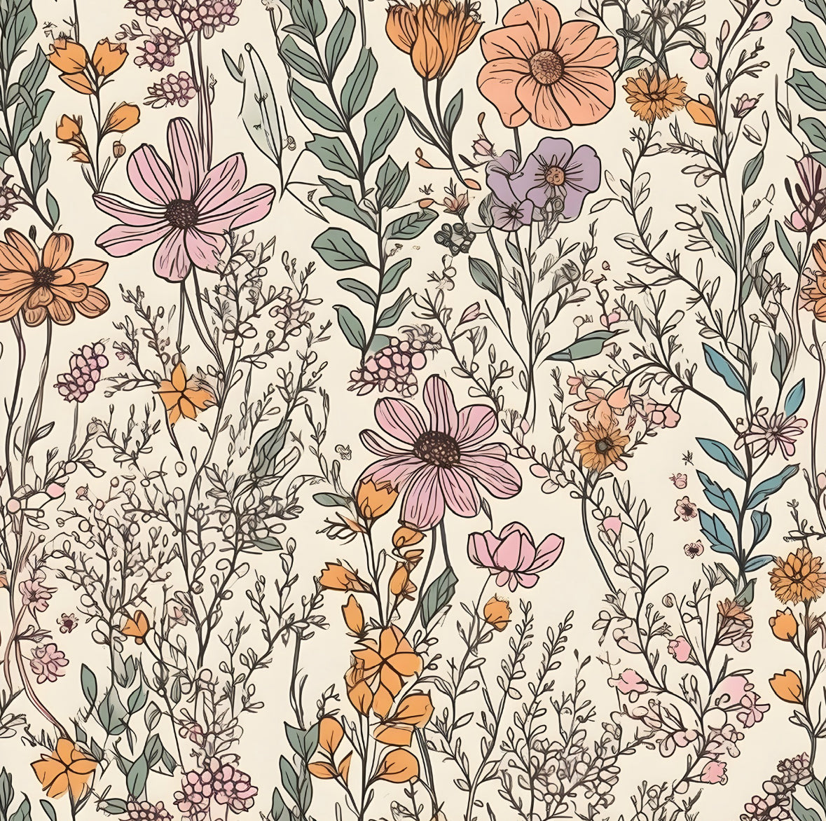 sleep suits/wildflowers