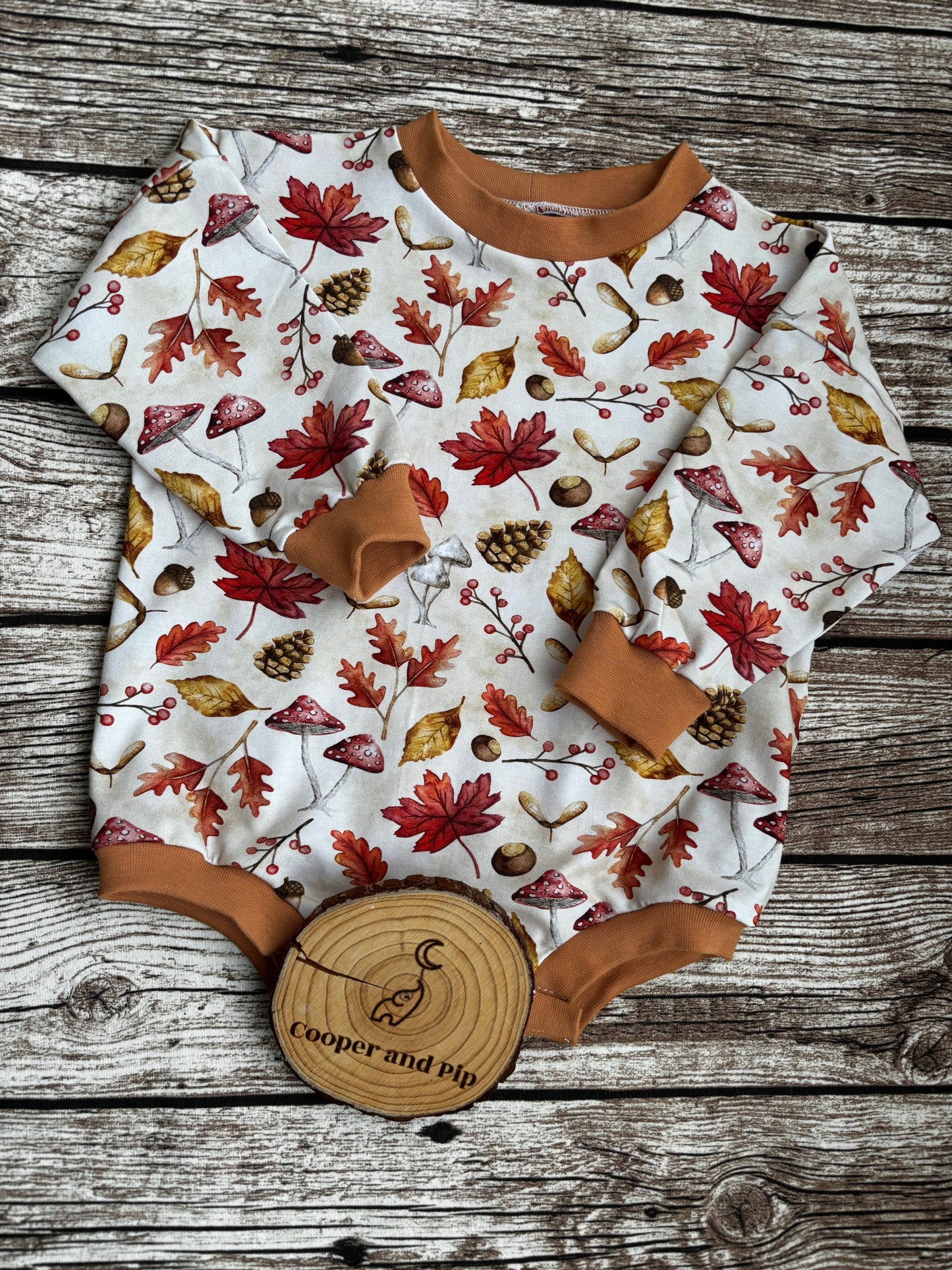 Oversize romper-silent night