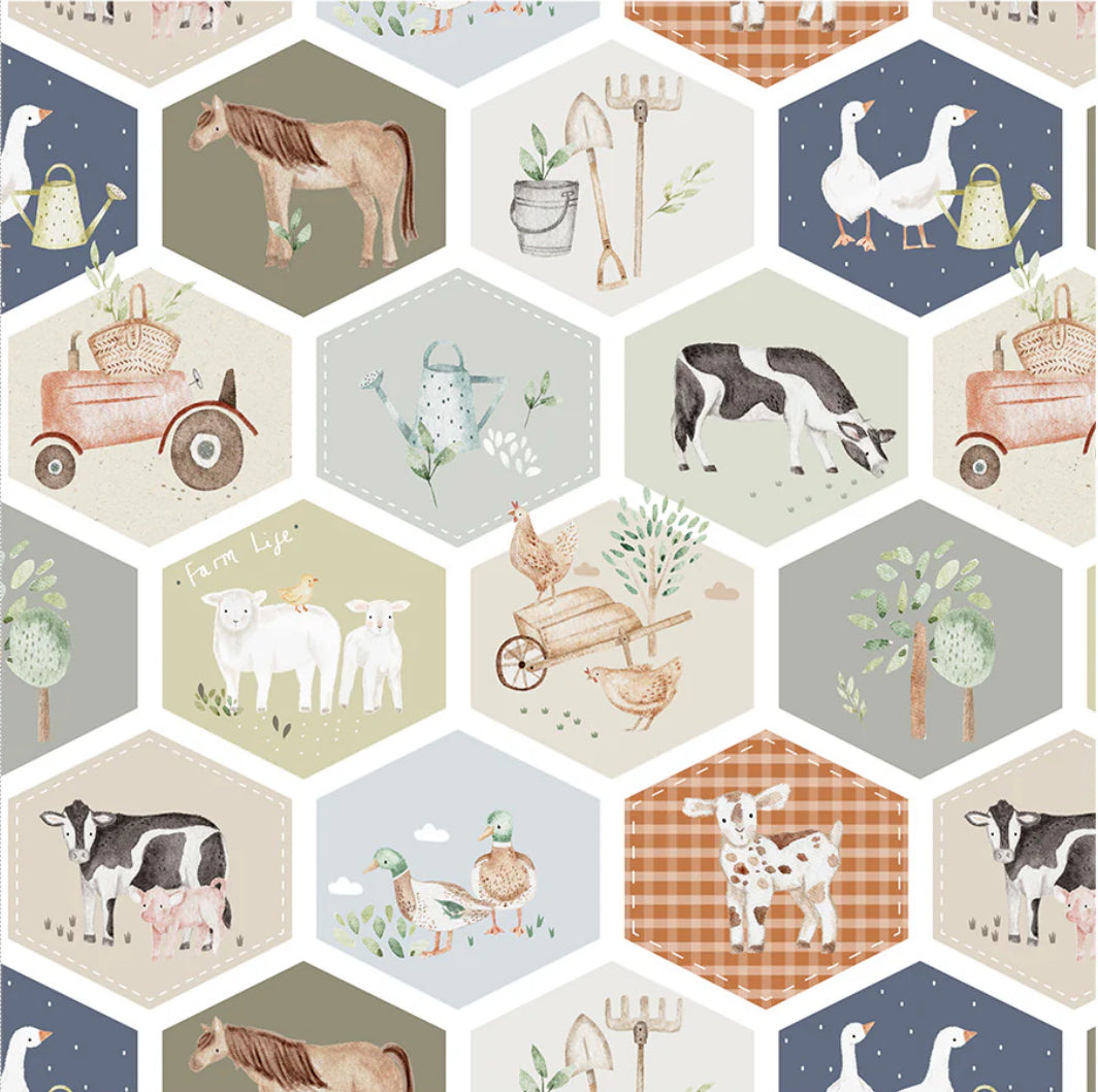 sleep suits/farm quilt
