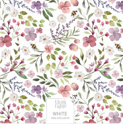 sleep suits-wildflowers white