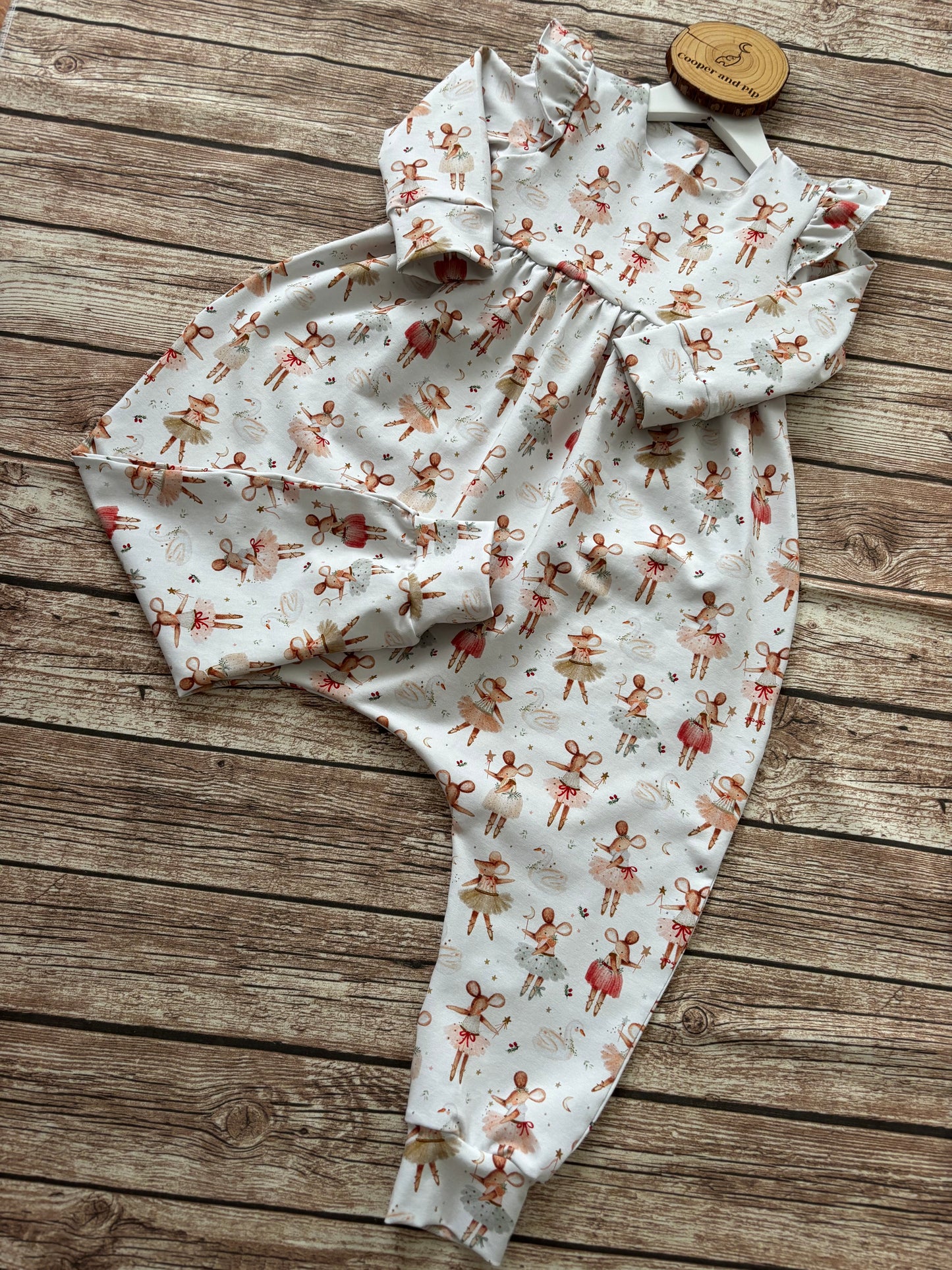 Long sleeve bubble romper-sage