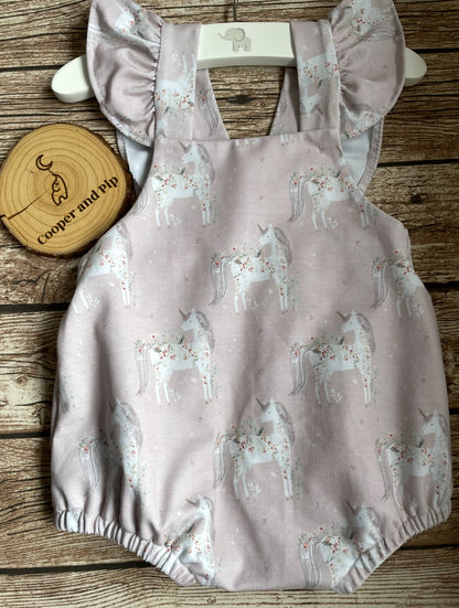 Bloomers romper-simple hearts
