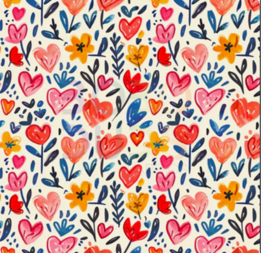 Stellina dress-flower hearts