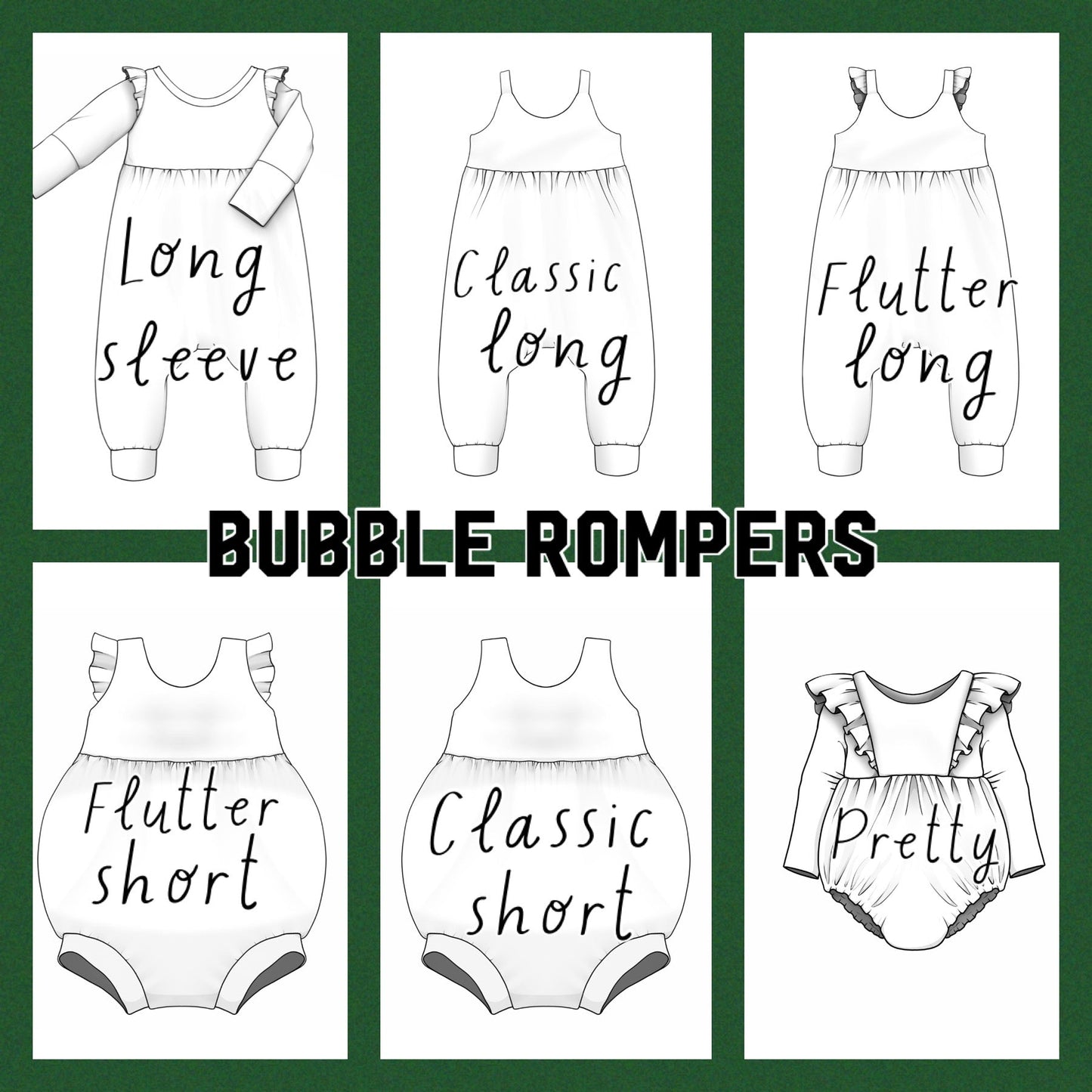 Gathered bubble rompers-bloom