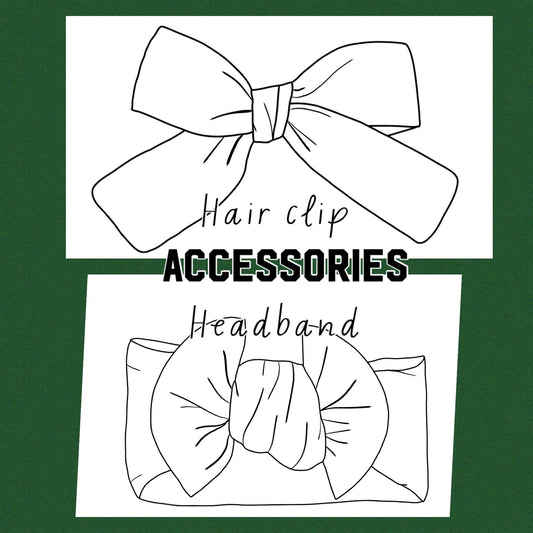 Hair accessories-denim